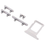 Knapper og SIM-kortholdere for iPhone 15 Pro og 15 Pro Max - Hvit