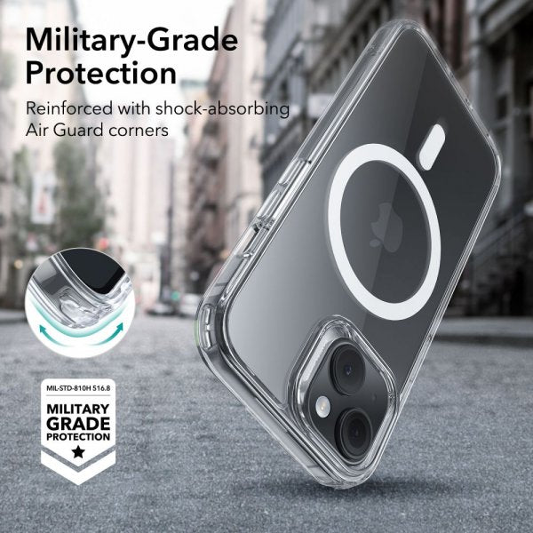 ESR iPhone 15 Deksel Classic Hybrid HaloLock Transparent