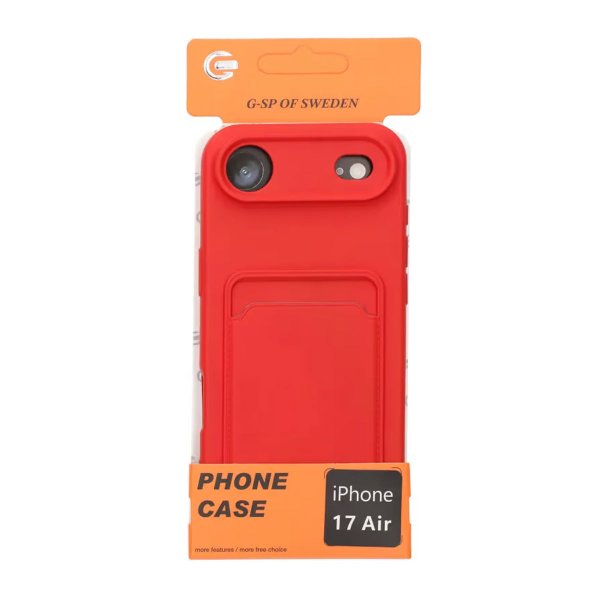 iPhone Air Deksel Kortholder Rød