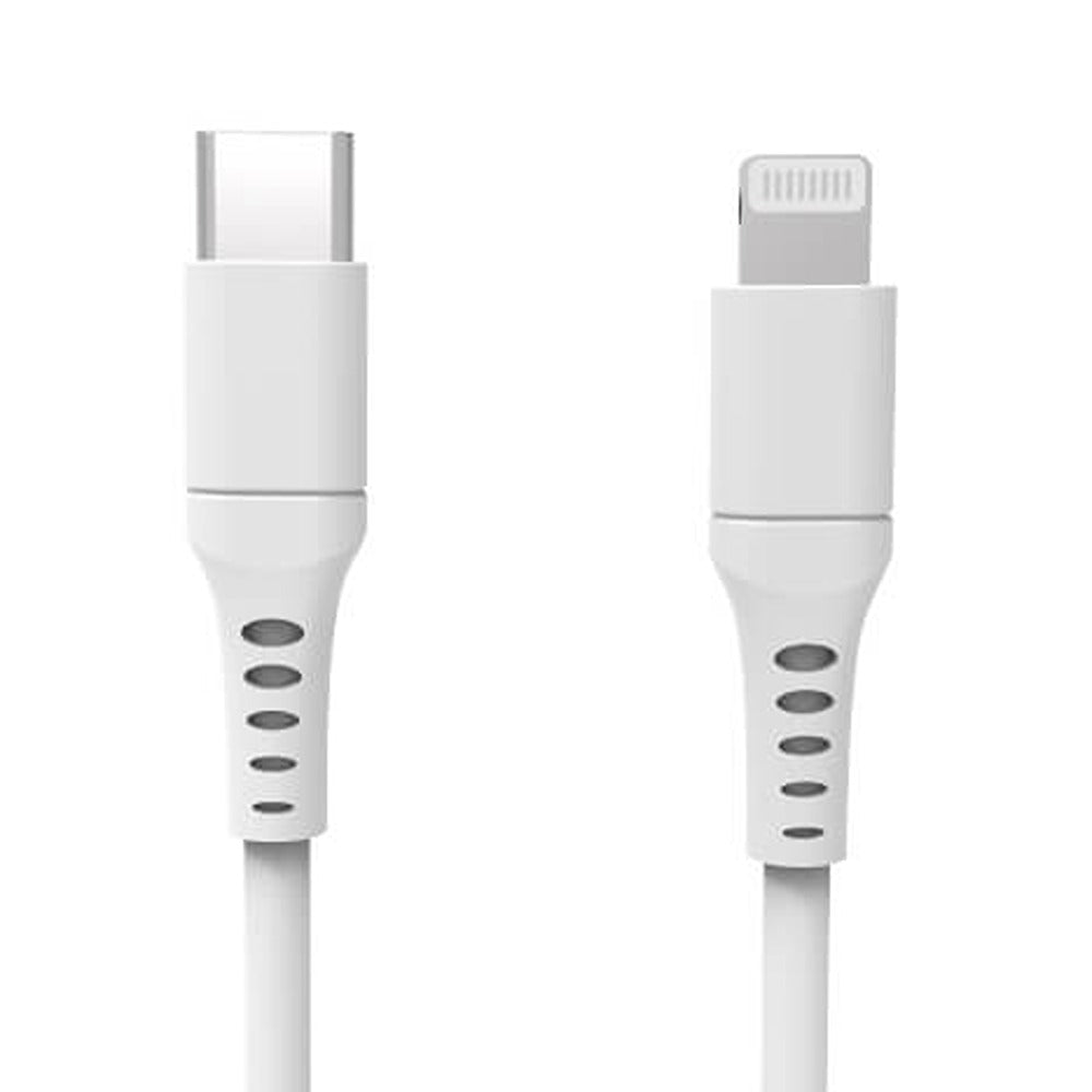 Gear Ladekabel USB-C til Lightning 3m MFI Hvit.