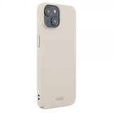holdit iPhone 15 Deksel Slim Case Light Beige