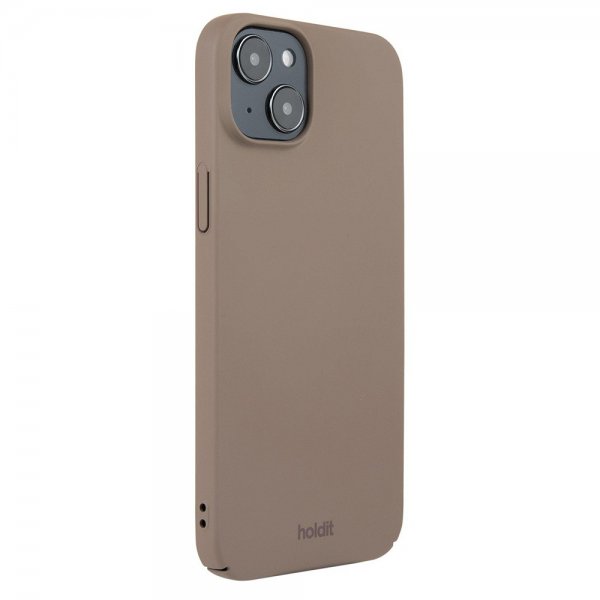 holdit iPhone 15 Plus Deksel Slim Case Mocha Brown