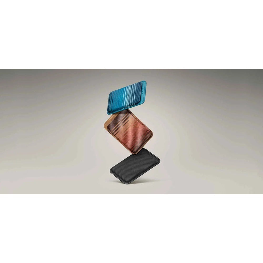 Pitaka Kortholder Magnetic Woven Wallet Black/Grey Twill