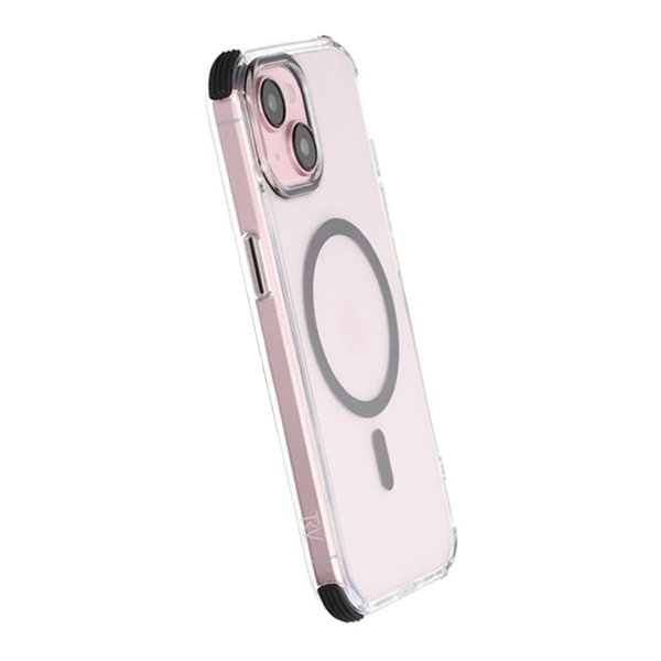 Rvelon iPhone 15 Deksel Forsterkede hjørner Svart