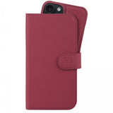 holdit iPhone 13/iPhone 14 Etui Wallet Case Magnet Plus Red Velvet