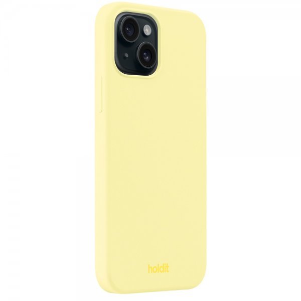 holdit iPhone 15 Plus Deksel Silikon Lemonade