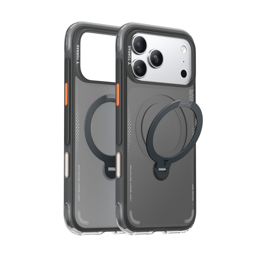 Torras iPhone 17 Pro Deksel Ostand Q3 Air Shadow Black