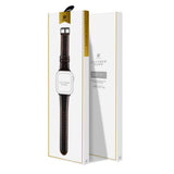 Dux Ducis Apple Watch 44/45/46mm/Ultra 49mm Armbånd Äkta Läder Mörkbrun