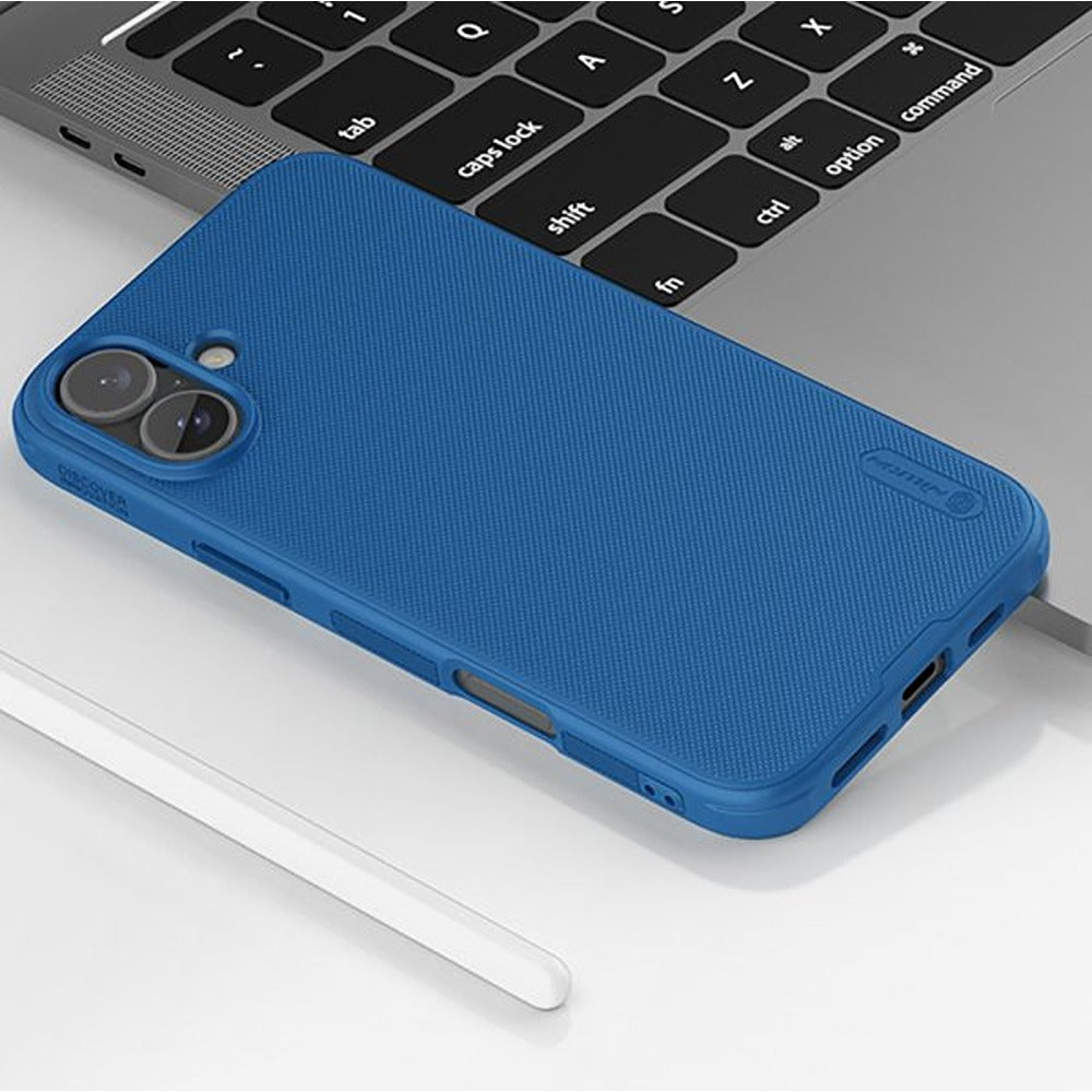 Nillkin iPhone 16 Deksel Super Frosted Shield Pro Blå