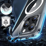 ESR iPhone 16 Pro Max Deksel og Skjermbeskytter Classic Hybrid MagSafe Set Transparent