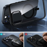 ESR iPhone 16 Pro Max Deksel og Skjermbeskytter Classic Hybrid MagSafe Set Svart Transparent