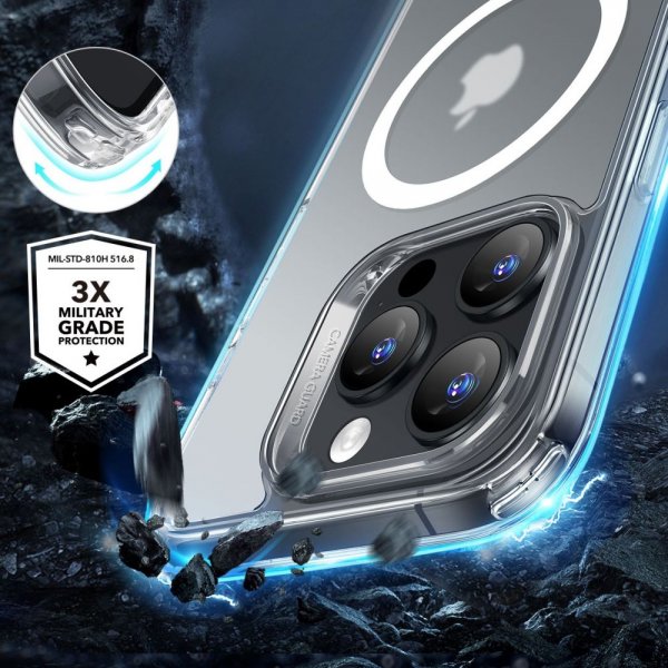 ESR iPhone 16 Pro Max Deksel og Skjermbeskytter Classic Hybrid MagSafe Set Frostet