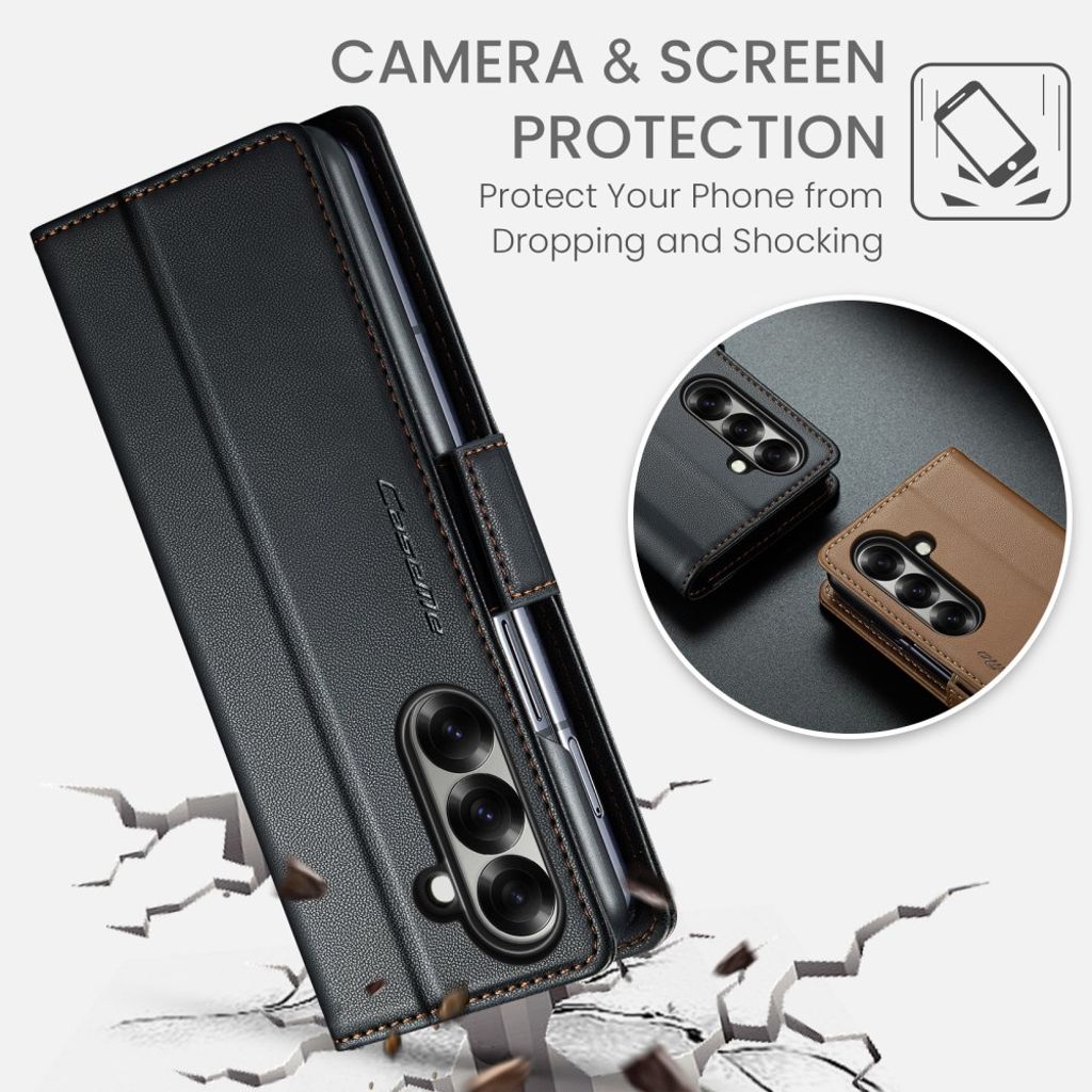 CaseMe Samsung Galaxy Z Fold 7 Etui 023 Series Svart