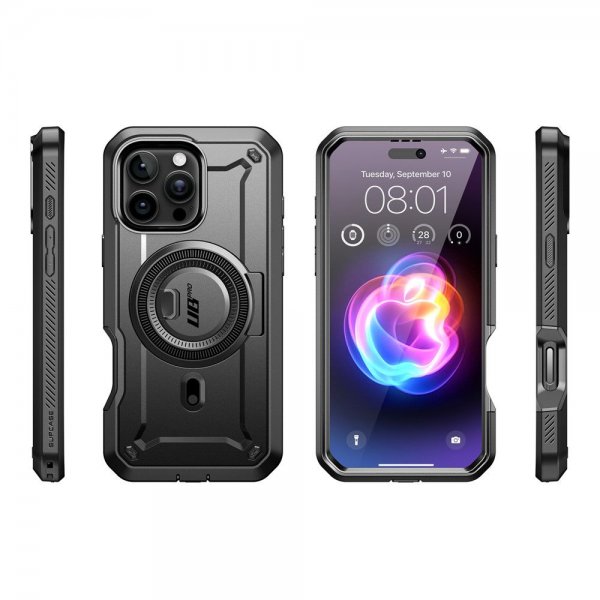 Supcase iPhone 16 Pro Max Deksel UB Pro MagSafe Svart