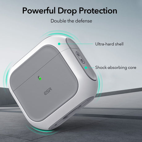 ESR AirPods 4/5 Deksel Orbit HaloLock Hvit