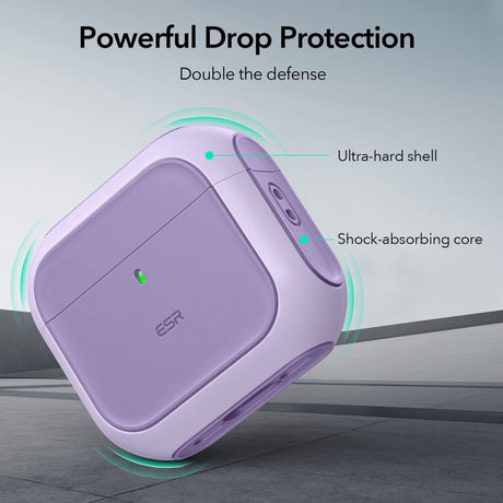 ESR AirPods 4/5 Deksel Orbit HaloLock Lilla