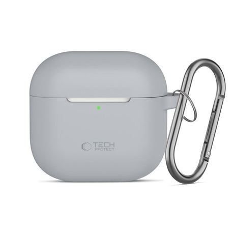 Tech-Protect AirPods 4 Deksel Silicone Hook Grå