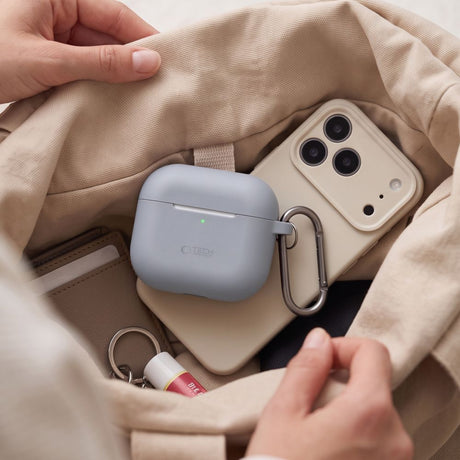 Tech-Protect AirPods 4 Deksel Silicone Hook Grå