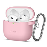 Tech-Protect AirPods 4 Deksel Silicone Hook Rosa
