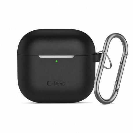 Tech-Protect AirPods 4 Deksel Silicone Hook Svart