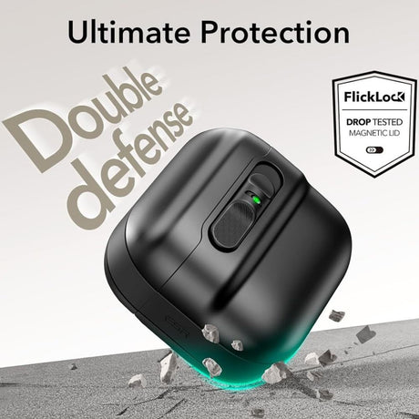 ESR AirPods 4/5 Deksel Pulse FlickLock HaloLock Svart