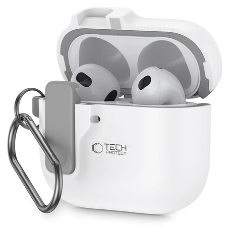 Tech-Protect AirPods 4 Deksel Slim Hook Hvit