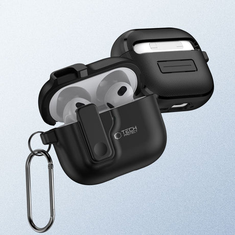 Tech-Protect AirPods 4 Deksel Slim Hook Svart