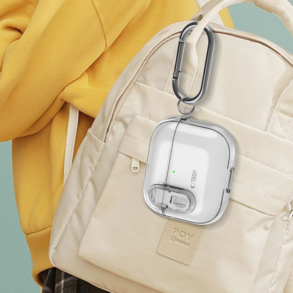 Tech-Protect AirPods 4 Deksel Slim Hook Klar