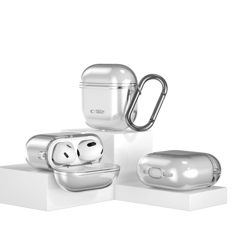 Tech-Protect AirPods 4 Deksel FlexAir Grå