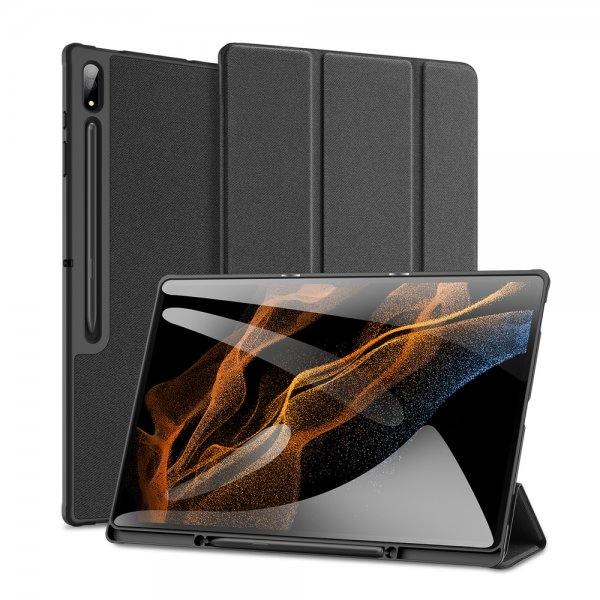 Dux Ducis Samsung Galaxy Tab S8 Ultra/S9 Ultra/S10 Ultra Etui Domo Series Svart