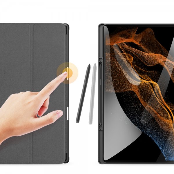 Dux Ducis Samsung Galaxy Tab S8 Ultra/S9 Ultra/S10 Ultra Etui Domo Series Svart
