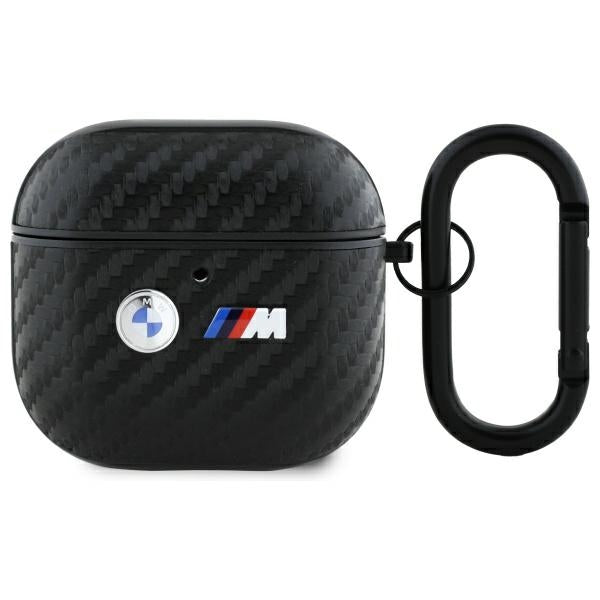 BMW AirPods 4 Deksel Carbon Double Logo Svart