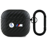 BMW AirPods 4 Deksel Carbon Double Logo Svart