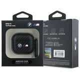 BMW AirPods 4 Deksel Carbon Double Logo Svart