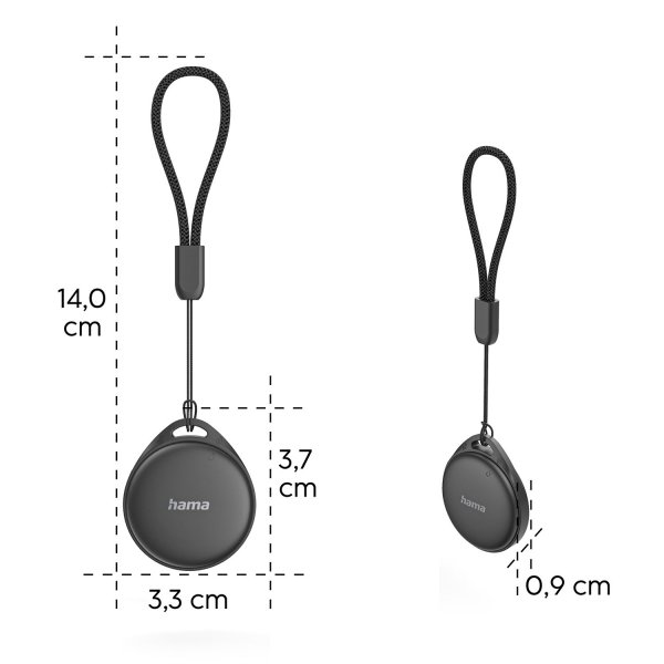 Hama Apple/Android Smart Tracker Key Finder 2-pakning