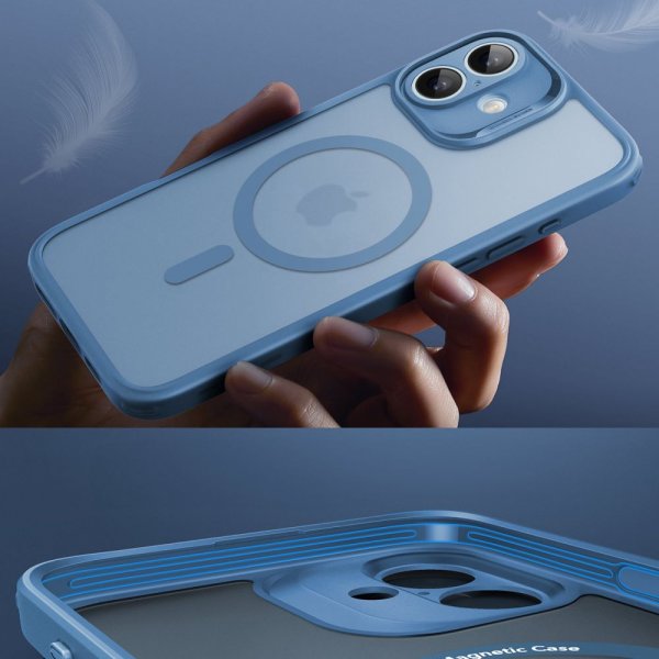 ESR iPhone 16 Deksel og Skjermbeskytter Classic Hybrid Pro Set Blå
