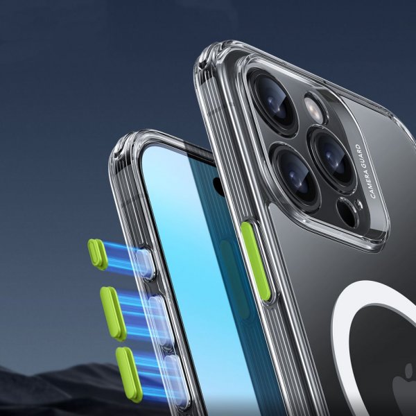 ESR iPhone 16 Pro Max Deksel og Skjermbeskytter Classic Hybrid Pro Set Transparent
