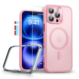 ESR iPhone 16 Pro Max Deksel og Skjermbeskytter Classic Hybrid Pro Set Rosa