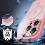 ESR iPhone 16 Pro Max Deksel og Skjermbeskytter Classic Hybrid Pro Set Rosa