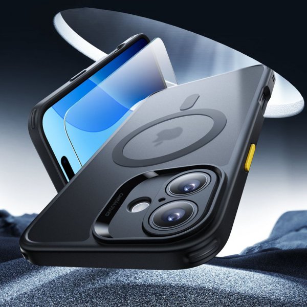 ESR iPhone 16 Deksel og Skjermbeskytter Classic Hybrid Pro Set Svart