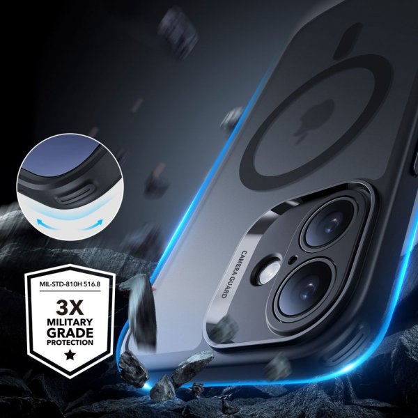 ESR iPhone 16 Deksel og Skjermbeskytter Classic Hybrid Pro Set Svart