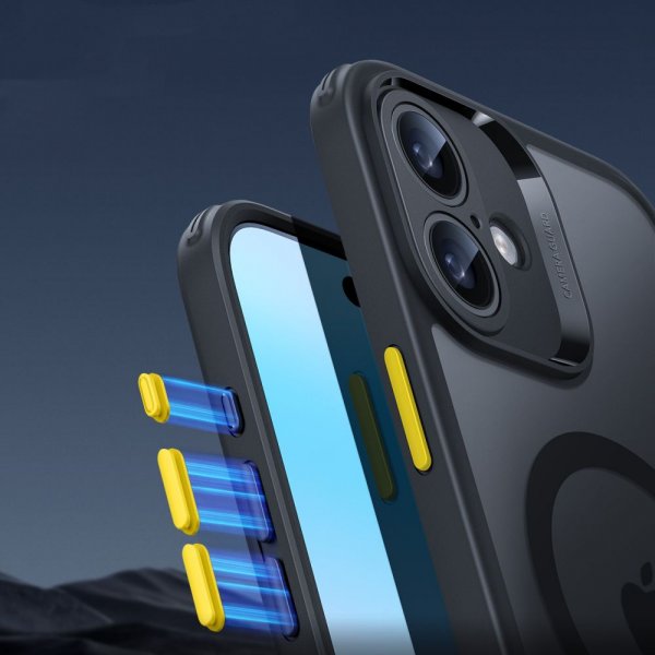 ESR iPhone 16 Deksel og Skjermbeskytter Classic Hybrid Pro Set Svart