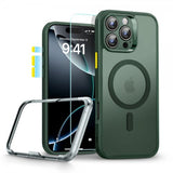 ESR iPhone 16 Pro Deksel og Skjermbeskytter Classic Hybrid Pro Set Grønn