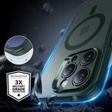 ESR iPhone 16 Pro Max Deksel og Skjermbeskytter Classic Hybrid Pro Set Grå