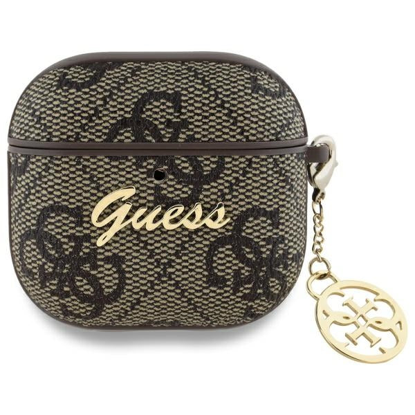 Guess AirPods 4 Deksel 4G Charm Brun
