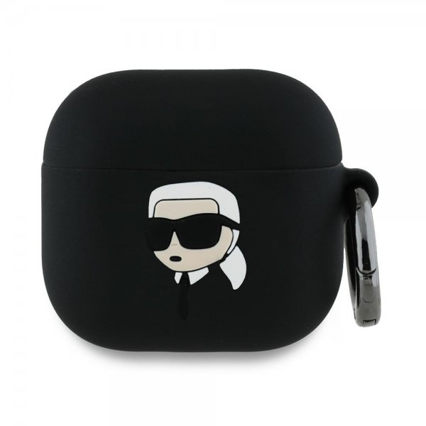 Karl Lagerfeld AirPods 4 Deksel Karl 3D Svart