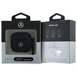 Mercedes Benz AirPods 4 Deksel Ekte Skinn Svart