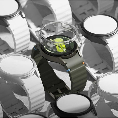 Ringke Samsung Galaxy Watch 7 44mm Deksel og Skjermbeskytter Slim & Glass Svart