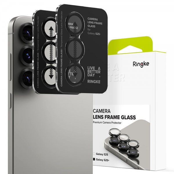 Ringke Samsung Galaxy S25 Plus Kamerabeskytter Camera Lens Frame 2-pakning