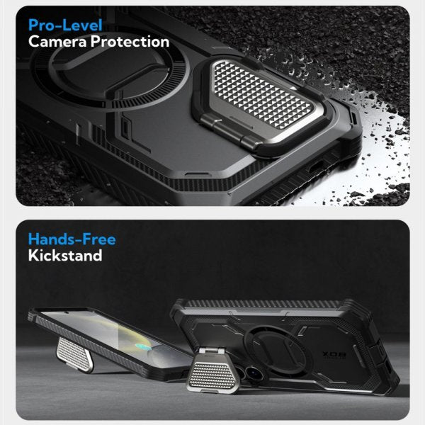 Supcase Samsung Galaxy S25 Deksel ArmorBox MagSafe Svart